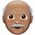 👴🏽 old man: medium skin tone display on Apple